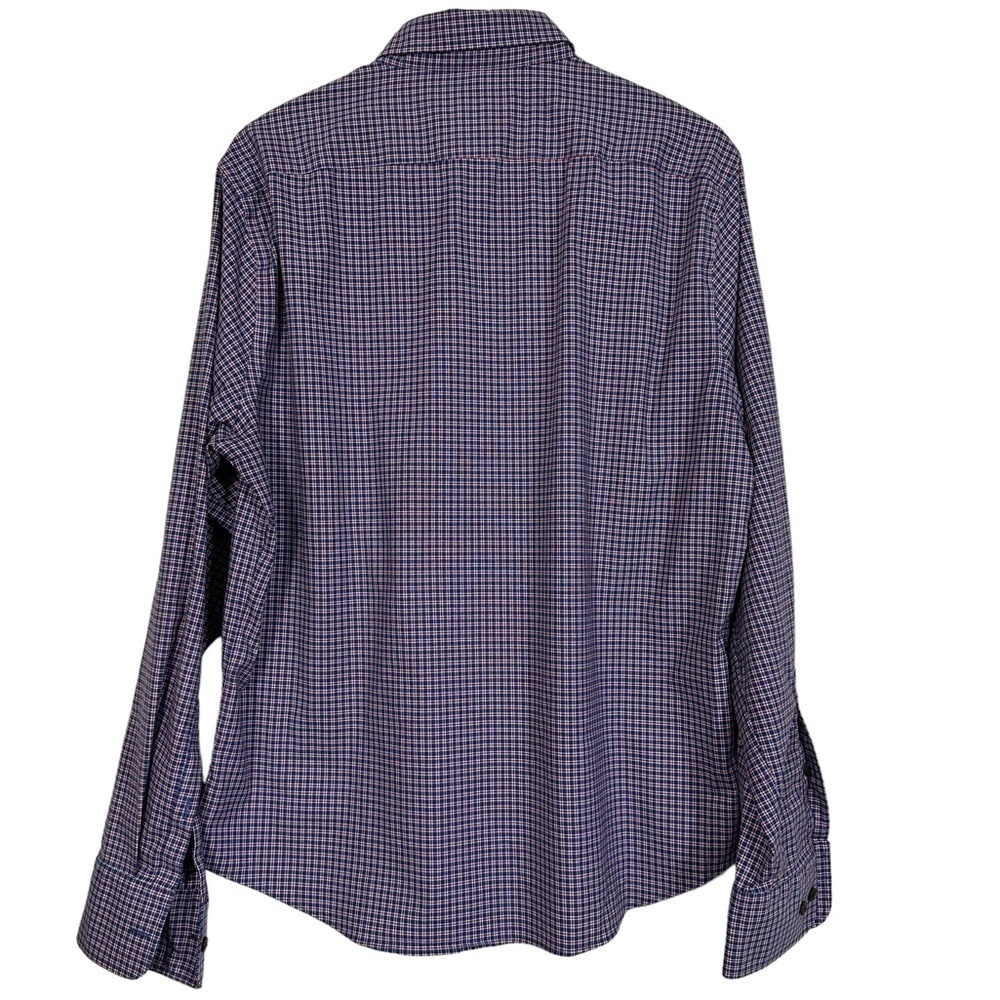 🌸 2/$25 Twillory Untuck(able) Blue Red Appalachia Check Button Down Shirt - Picture 5 of 9